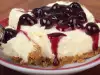 Cheesecake with Blueberry Jam