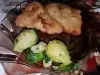 Breaded White Fish with Brussels Sprouts