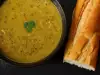 Крем супа от броколи с пушени гърди