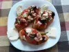 Bruschettas with Tomato and Octopus Concasse