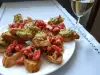 Bruschettas with Tomatoes and Basil