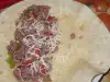 Burrito with Minced Meat and Peppers