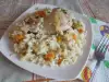 Chicken Legs with Rice in the Oven