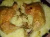 Пилешки бутчета с ориз на фурна без запръжка