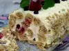 Puff Pastry Roll with Cream and Fruit