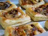 Puff Pastries with Caramelized Onions, Mushrooms and Apples