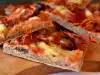 Glutenfreie Pizza Capricciosa mit Buchweizenmehl