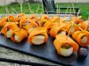 Gustări festive din morcovi cu mousse de mozzarella