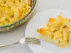 Coliflor con queso y huevos al horno