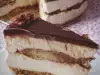 Tiramisu cheesecake met lange vingers, mascarpone en koffie