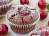 Chocolate Muffins with Cherries