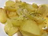 Червени картофи на фурна с куркума