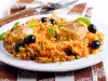 Пържено пиле с ориз по мексикански