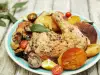Chicken Legs with Potatoes and Mushrooms