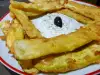 Chips de calabacín al estilo griego