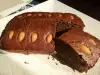 Пълнозърнест шоколадов кейк с тиквички и бадеми