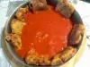 Панированные сладкие перцы в томатном соусе