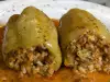Peppers, Stuffed with Mince and Rice