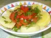 Salata od crvenih paprika i krompira