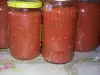 Paprike sa paradajz sosom i belim lukom u teglama
