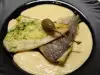 Sea Bream Fillet with Parsley Pesto and Mustard Sauce