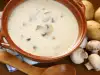 Картофельный суп пюре с грибами