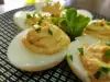 Stuffed Eggs with Egg Yolk and Mayonnaise