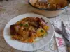 Свински джолан с картофи и моцарела на фурна