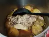 Свински джолан с картофи и гъби в тенджера под налягане