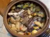 Shank with Potatoes in a Clay Pot