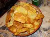 Пържен домашен чипс от картофи