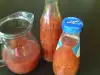 Доматен сок с целина и моркови в бутилки