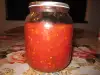 Tomato Sauce with Carrots in Jars