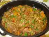 Chicken Livers with Carrots, Onions and Peppers