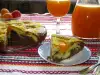 Two-Color Sponge Cake with Apricots