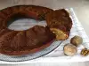 Нежный кекс с грецкими орехами и вареньем