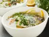 Зеленчуков бульон за рибени, мидени и рачени супи