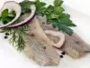 Предястие от маринована риба с хрян