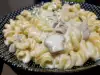 Fusilli with Blue Cheese and Mushrooms