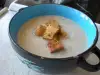 Грибной крем-суп с крутонами