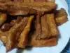 Крехки свински гърди на фурна с мед и горчица