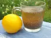 Gel water met chia en citroen voor hydratatie