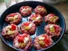 Mince Nests with Processed Cheese, Zucchini and Tomatoes