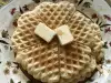 Waffles with Maple Syrup and Butter