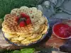 Waffles with Strawberry Jam