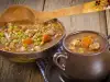 Супа с грах, месо и бекон
