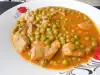 Veal with Peas