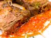 Oven Grilled Steaks with Tomato Sauce
