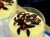 Vanilla Pudding with Semolina and Chocolate