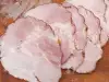 Zelfgemaakte gekookte ham